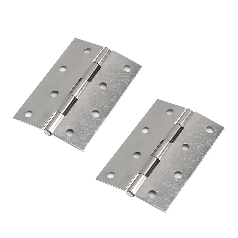 Mcredy Door Hinges 3.5 Inch Stainless Steel Door Gate Hinge Silver Box Hinges Cabinet Door Furniture with Screws for Home Improvement  6-Pack - Image 4